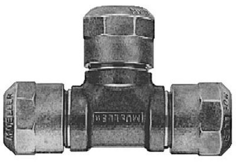Mueller Company Compression Cast Brass Alloy Reducing Tee 