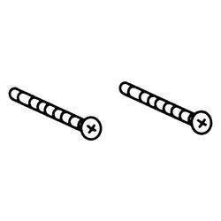 Commercial Escutcheon Screw in Polished Chrome