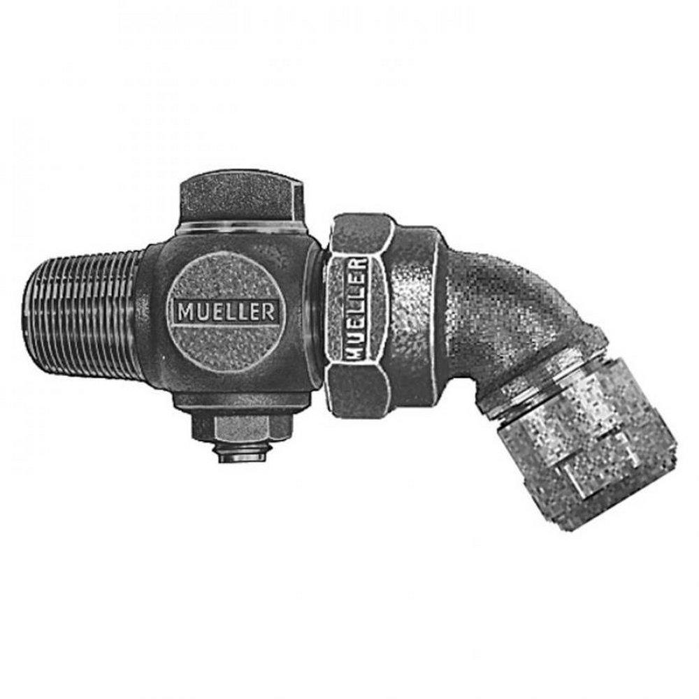 Mueller Company 1 in. CC x Compression Brass Corporation Stop 