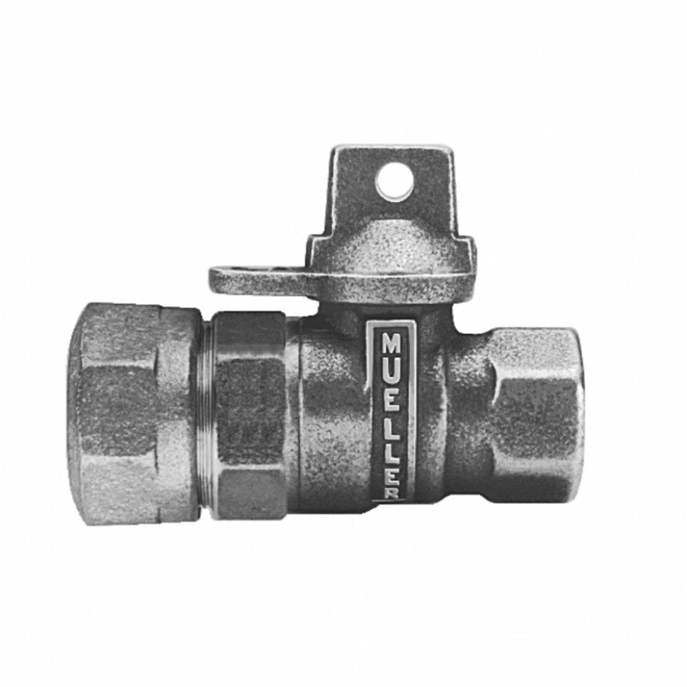 Mueller Company Compression x FIP In-Line Ball Meter Valve 