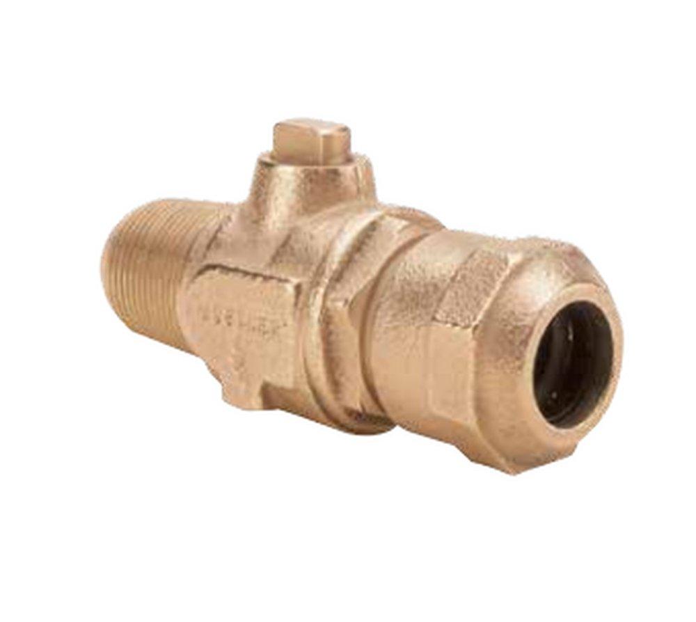 Mueller Company Brass Ball Valve Corporation Stop 