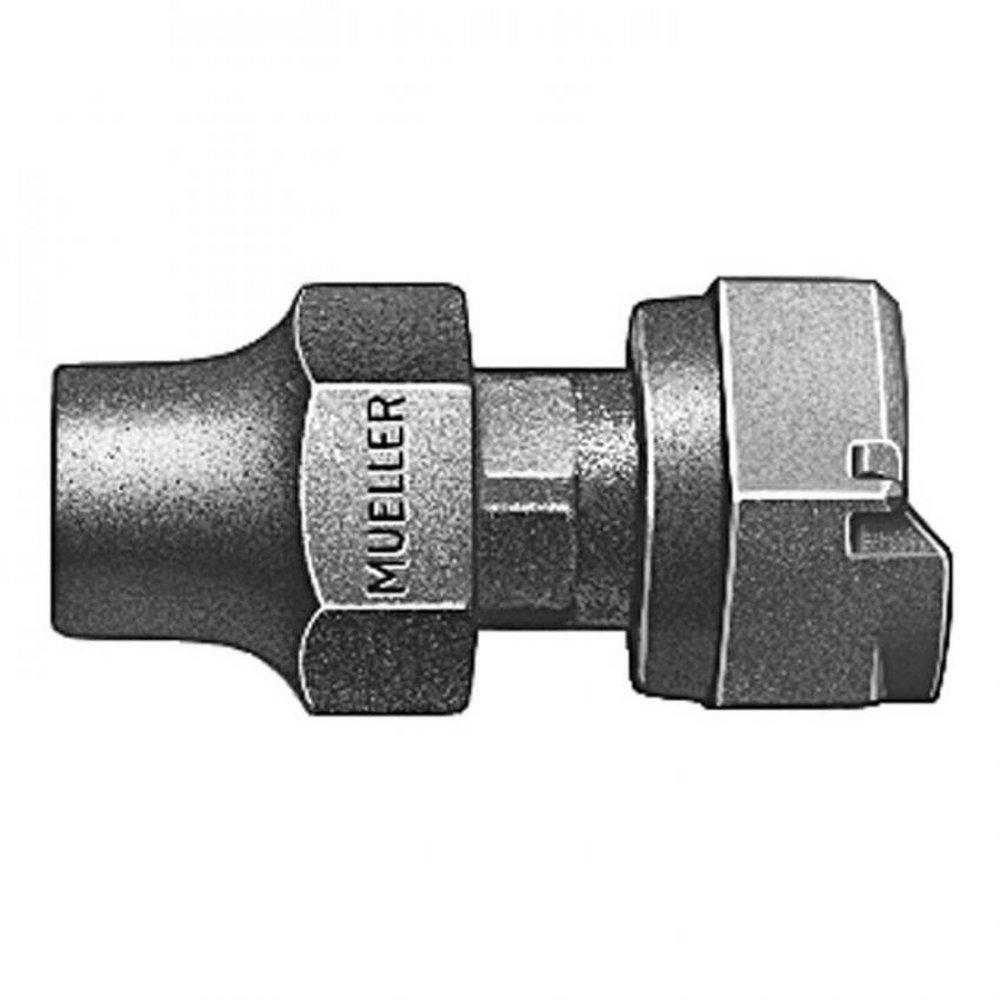 Mueller Company Flared x Meter Swivel Brass Coupling 