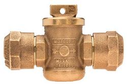 1 in. Compression Brass Alloy Ball Curb Valve