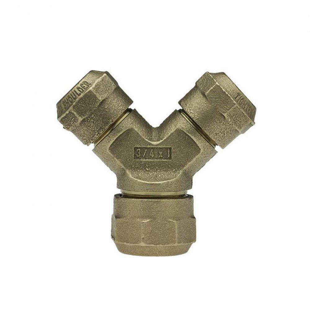 Mueller Company Compression Brass Reducing Branch Wye 