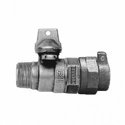 2 in. PVC Pack Joint x MIPT In-Line Ball Curb Valve