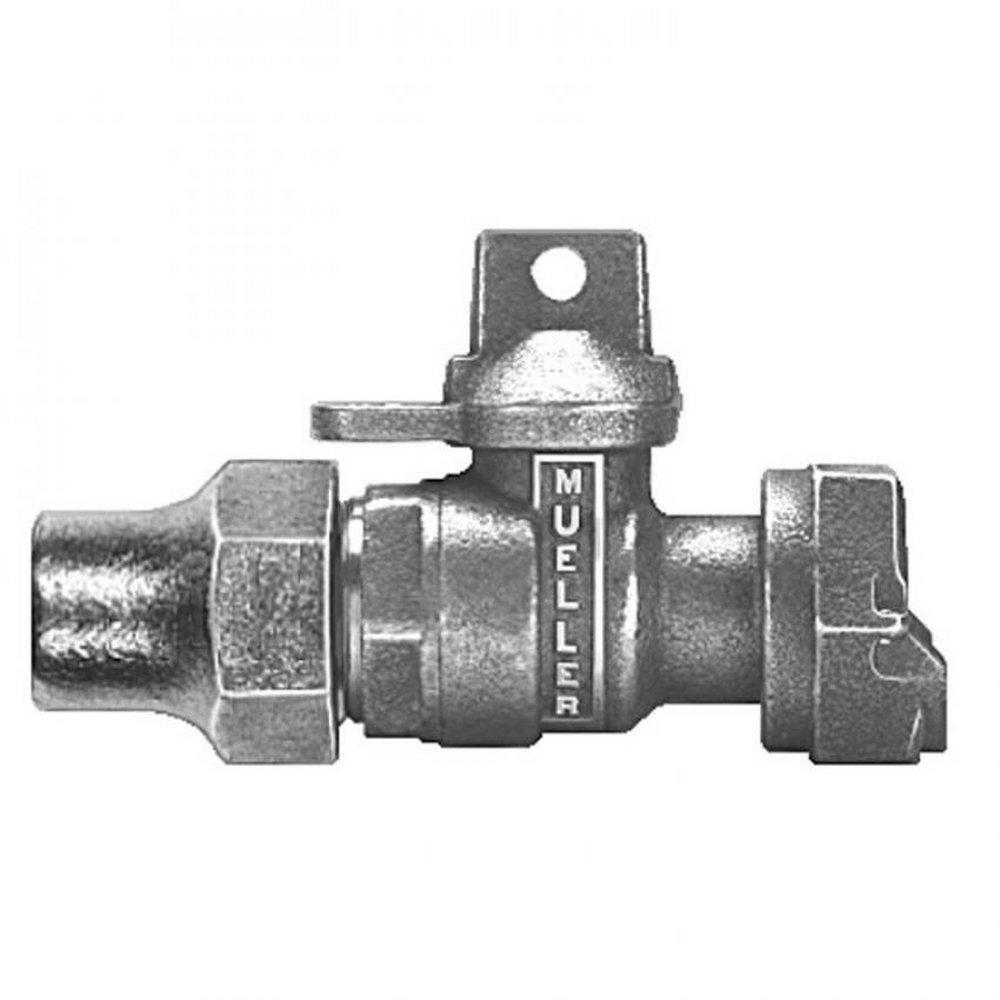 Mueller Company Flared x Meter Swivel In-Line Ball Valve 