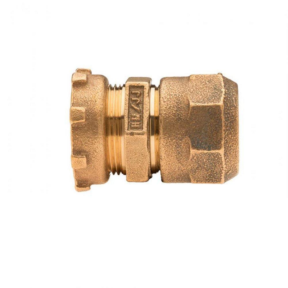 Mueller Company Lock Nut x Compression Brass Coupling 