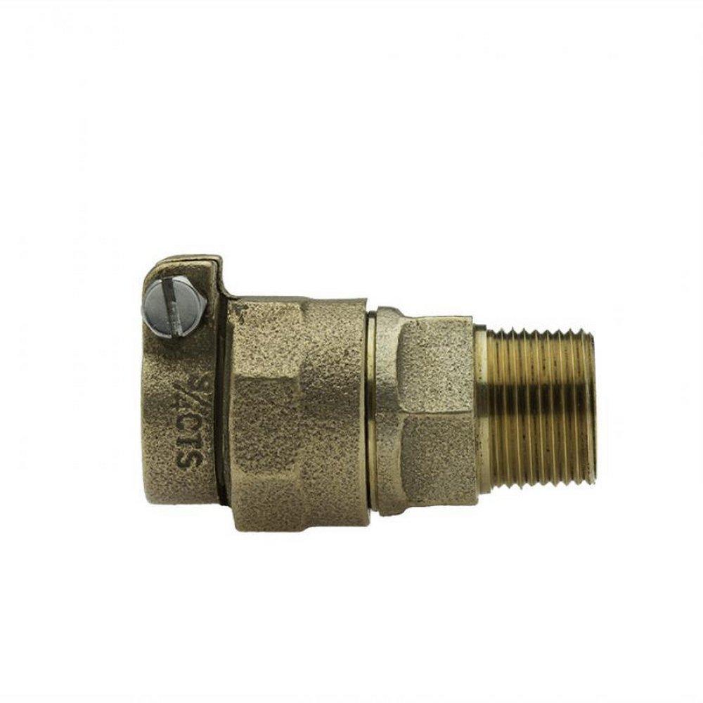Mueller Company Pack Joint x MIP Brass Coupling 
