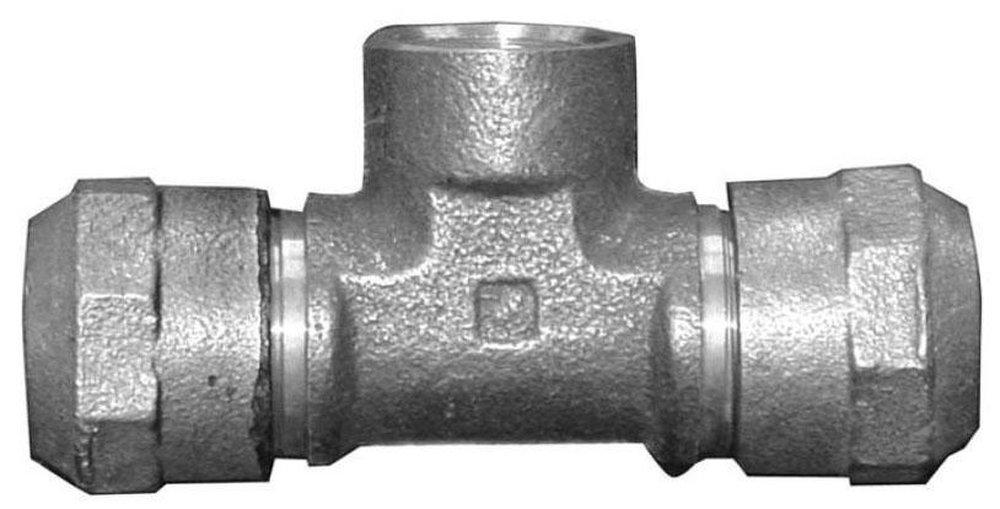 Mueller Company CTS Compression x FIPT Water Service Brass Tee 
