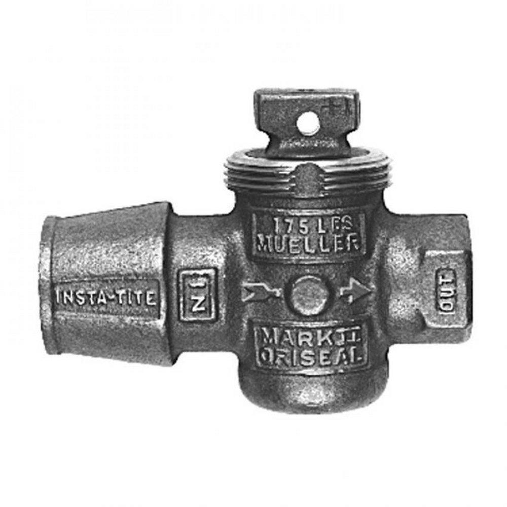 Mueller Company IPS x FIPT Brass Curb Valve 