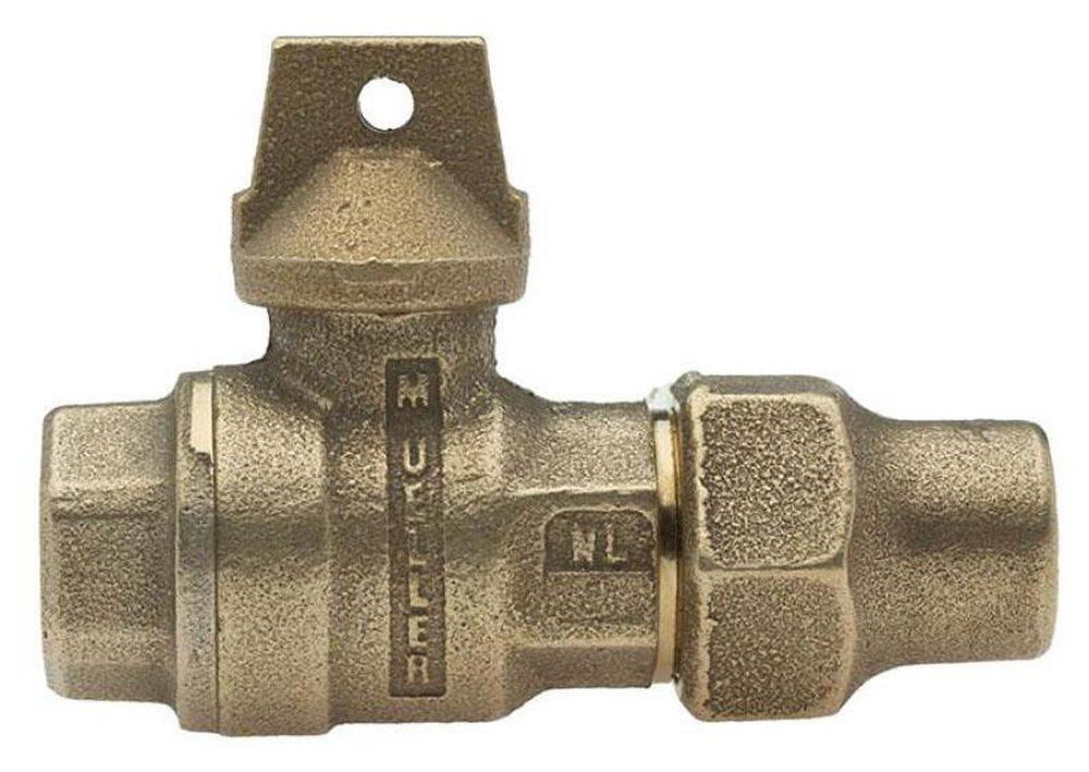 Mueller Company Flared x FIPT In-Line Ball Curb Valve 