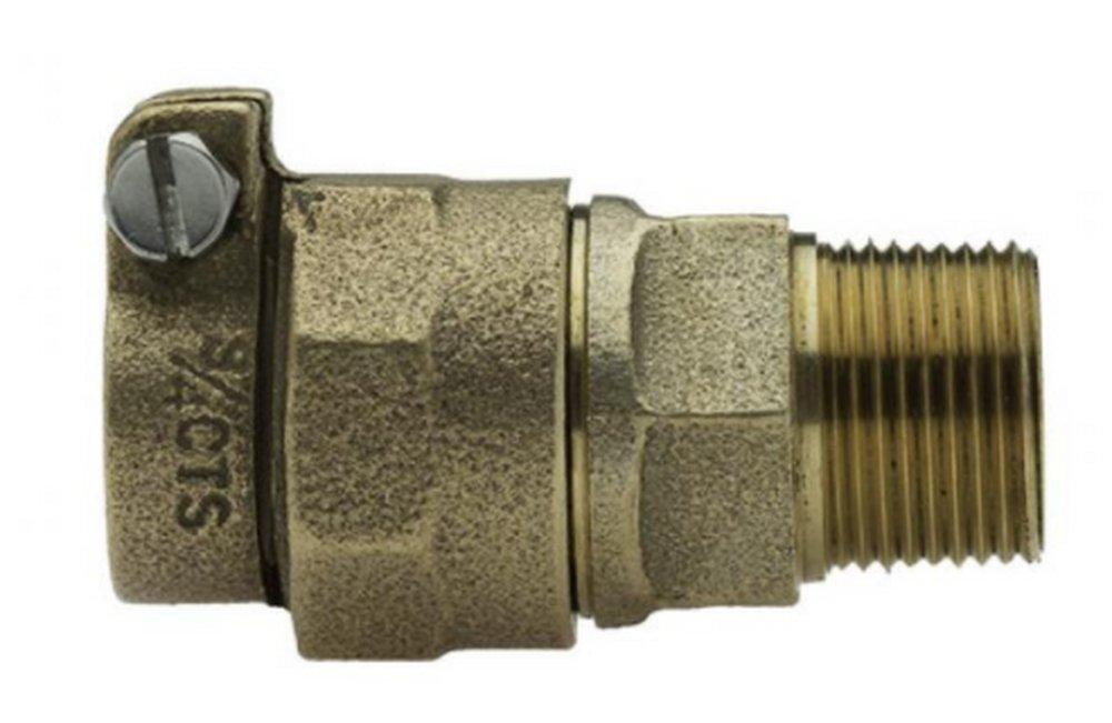 Mueller Company Compression x MIPT Cast Brass Alloy Reducing Coupling 