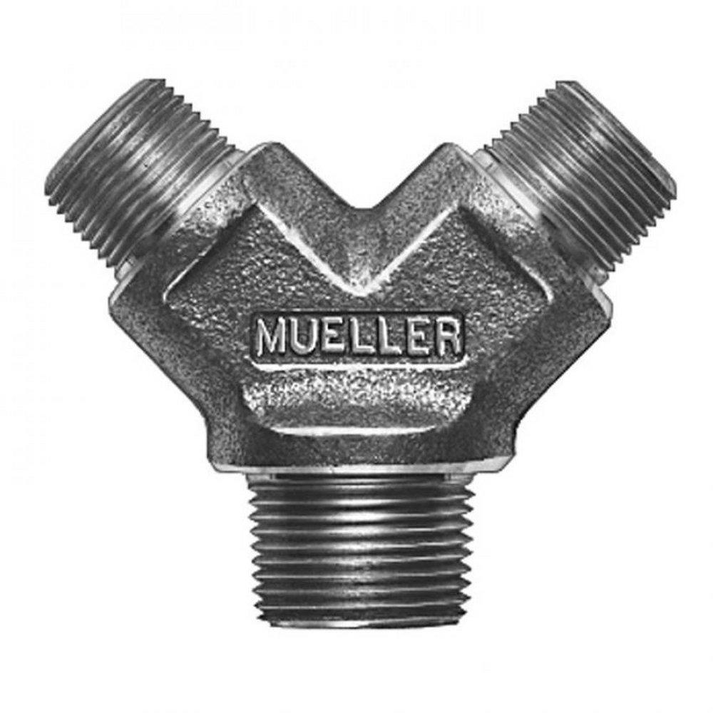 Mueller Company MIPT Brass Wye Branch 