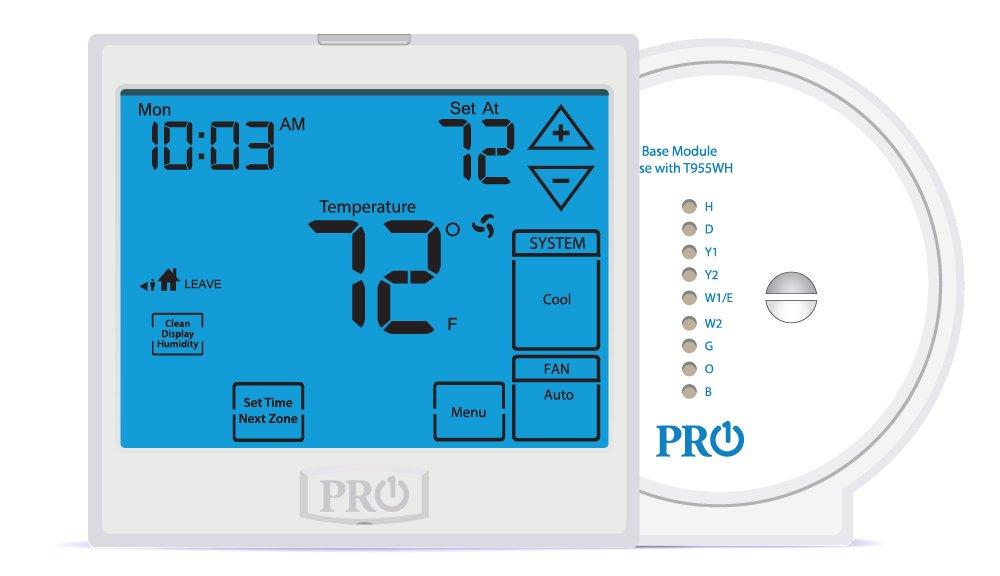 Pro1 IAQ White 3H/2C Non-programmable Thermostat with Humidity Control 