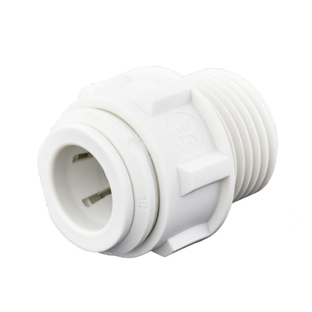 John Guest White OD Tube x NPTF Polypropylene Adapter 