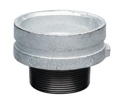 2-1/2 x 2 x 2-1/2 in. Grooved x Threaded Hot Dipped Galvanized Ductile Iron Concentric Reducer