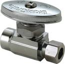 BrassCraft Chrome Sweat x Compression Knurled Straight Supply Stop Valve in Chrome 
