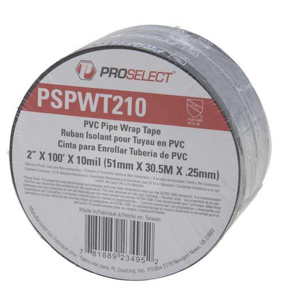PROSELECT® Black 2 in. 20 mil Pipe Wrap Tape in Black 