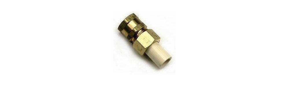 Cream CTS CPVC Female Adapter (Brass Threads) 