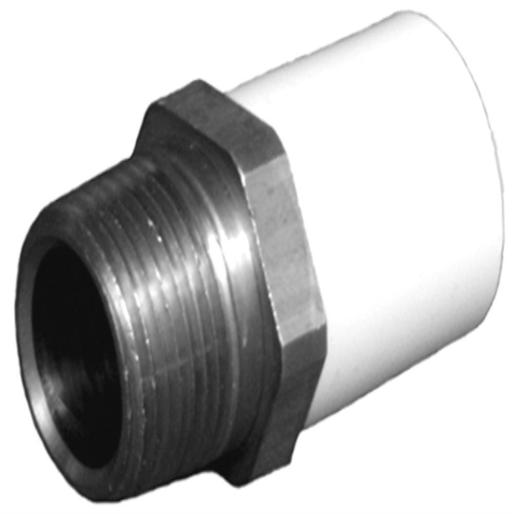 Cream Male Threaded Straight Brass CPVC Adapter 