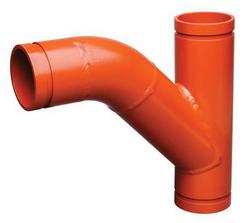 4 in. Grooved Galvanized Tee Wye