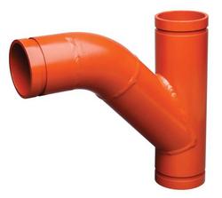 4 in. Grooved Galvanized Tee Wye