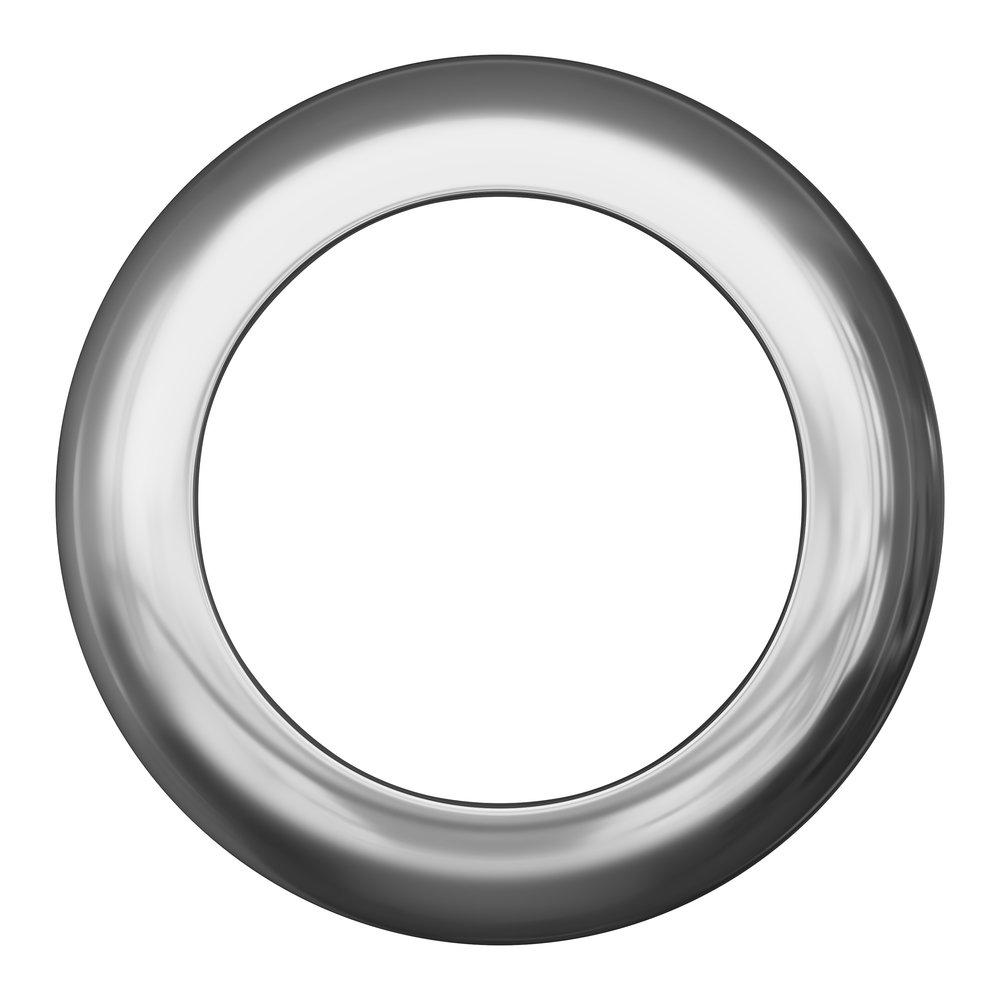 PROFLO&reg; Chrome 1-1/4 in. Metal Deep Box Escutcheon 