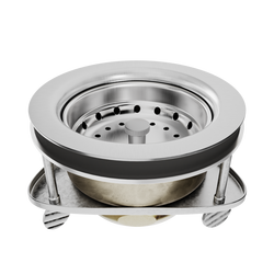 3 in. Plastic, Rubber and Stainless Steel Basket Strainer
