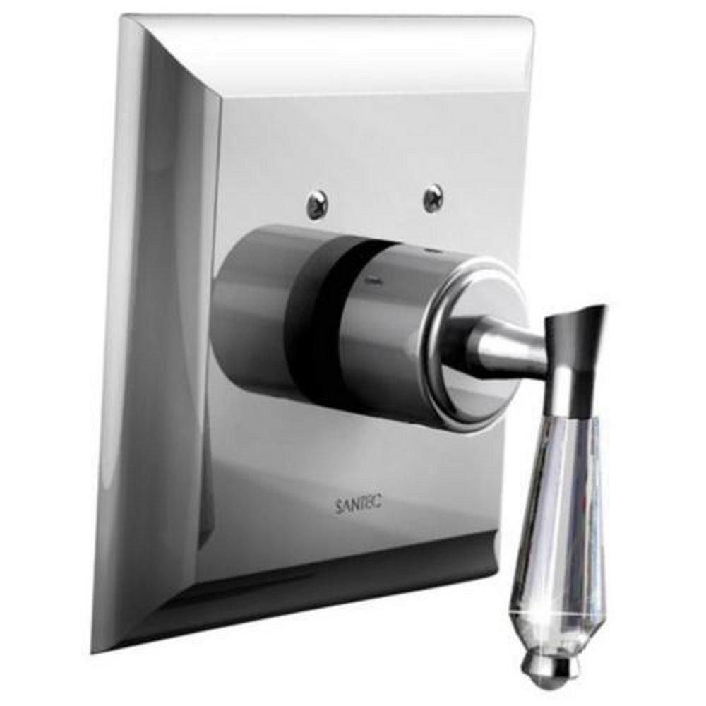 Santec Polished Chrome Single Handle Bathtub & Shower Faucet (Trim Only) 