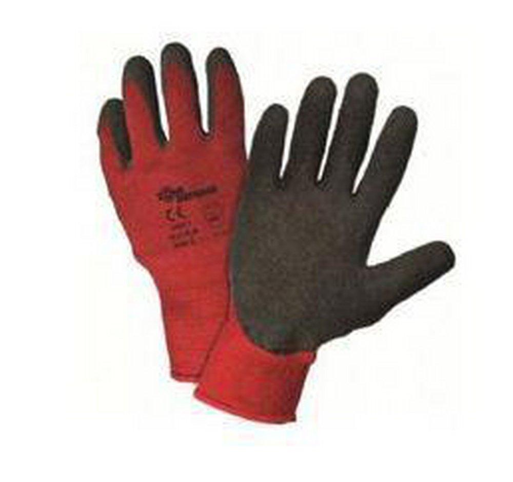 West Chester&reg; Black Latex Cut & Resistant Gloves in Black/Red 