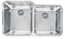 2-Bowl Undercounter Kitchen Sink in Stainless Steel