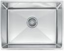 22-1/2 x 17-5/8 in. No Hole Single Bowl Undermount Kitchen Sink in Stainless Steel