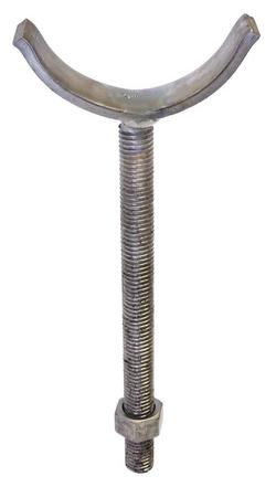 3 x 1 in. Adjustable Pipe Saddle Support in Black