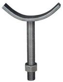 Anvil-Strut Black Adjustable Pipe Saddle Support in Black 