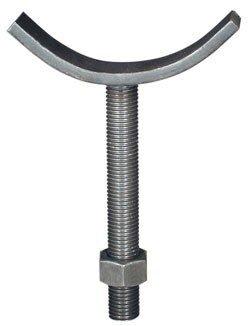 3 x 1 in. Adjustable Pipe Saddle Support in Black
