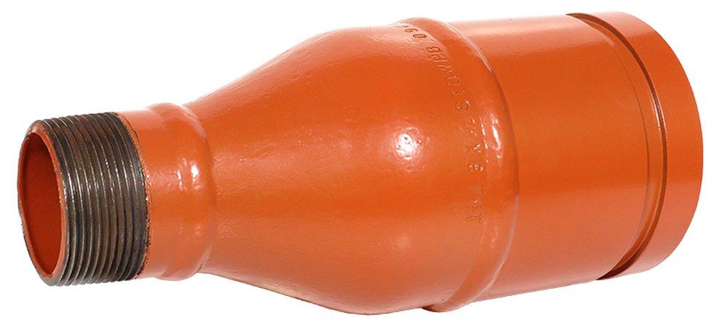 Gruvlok 3 x 2-1/2 in. Grooved x Threaded Schedule 40 Domestic Rust Inhibiting Painted Carbon Steel Reducing Swage Nipple 