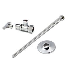 Sink 1/2 in x 3/8 in. x 2-3/8 in. Supply Kit in Chrome Plated