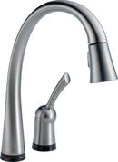 Single Handle Pull Down Touch Activated Kitchen Faucet with Two-Function Spray, Magnetic Docking and Touch2O Technology in Arctic Stainless