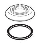 Delta Faucet Venetian Bronze Handle Base and Gasket 