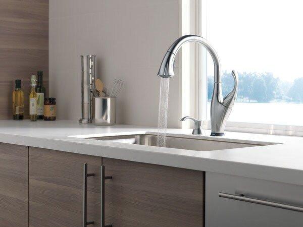 Delta Faucet Arctic Stainless 2-7/8 in. 13 oz. Kitchen Soap Dispenser 