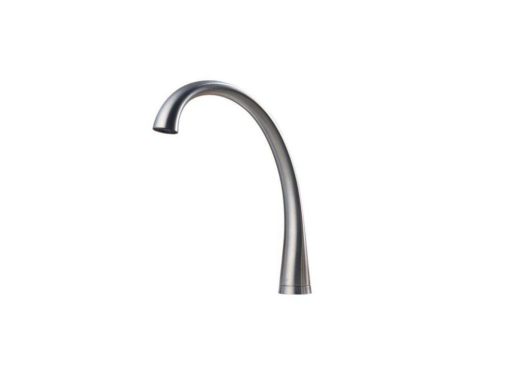Delta Faucet Arctic Stainless Single Handle Widespread Kitchen Faucet 