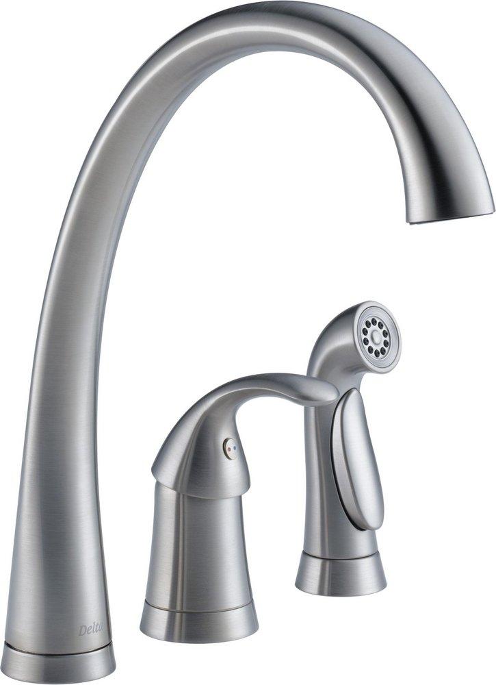 Delta Faucet Arctic Stainless Single Handle Kitchen Faucet 