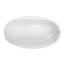 70 x 40 in. Soaker Drop-In Bathtub with End Drain in White
