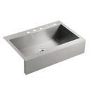 KOHLER Stainless Steel 35-3/4 x 24-5/16 in. 1 Hole Stainless Steel Single Bowl Drop-in Kitchen Sink 