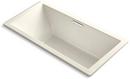 72 x 36 in. Drop-In Bathtub with Center Drain in Biscuit
