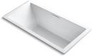 KOHLER White 72 x 36 in. Soaker Drop-In Bathtub Center Drain 