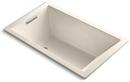 60 x 36 in. Drop-In Bathtub with End Drain in Almond