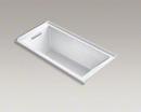 KOHLER White 60 x 30 in. Soaker Alcove Bathtub Left Drain 