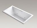 72 x 36 in. Total Massage Drop-In Bathtub with Center Drain in White