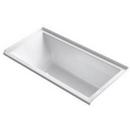 60 x 30 in. Alcove Air Bathtub with Integral Flange and Right Hand Drain in White